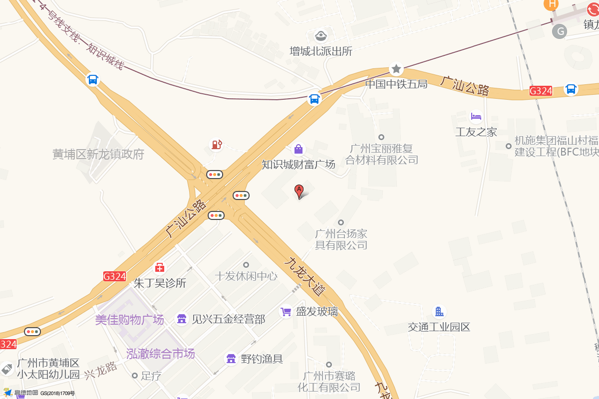 知城·新龙时光在高德地图中的位置