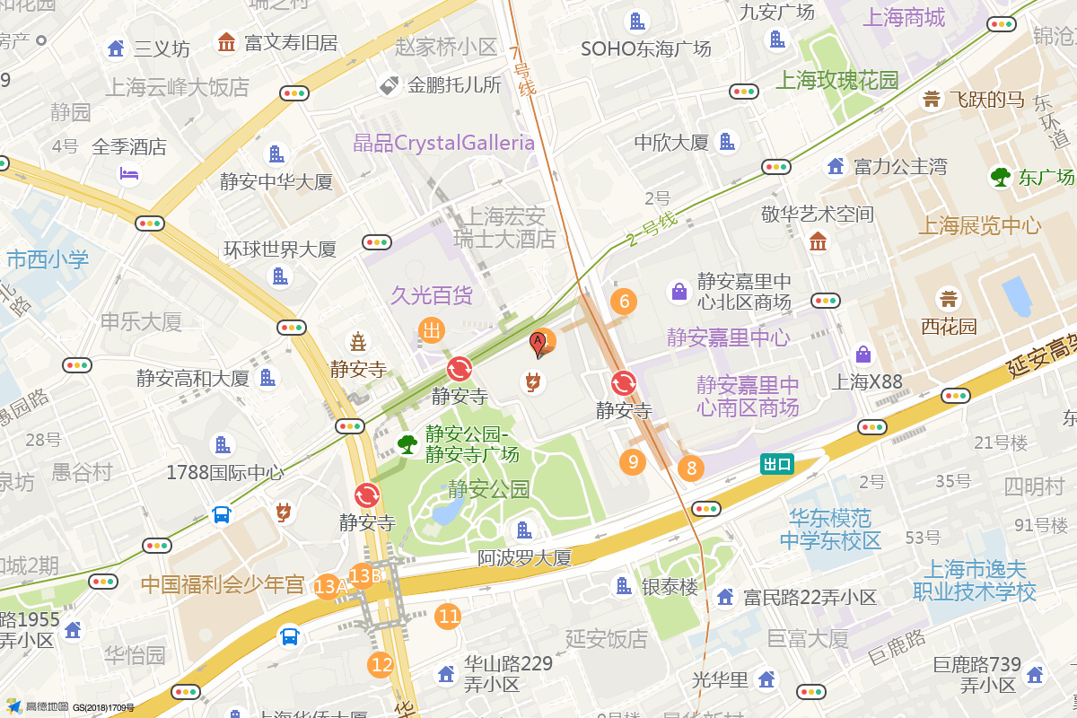 上海芮欧百货在高德地图中的位置