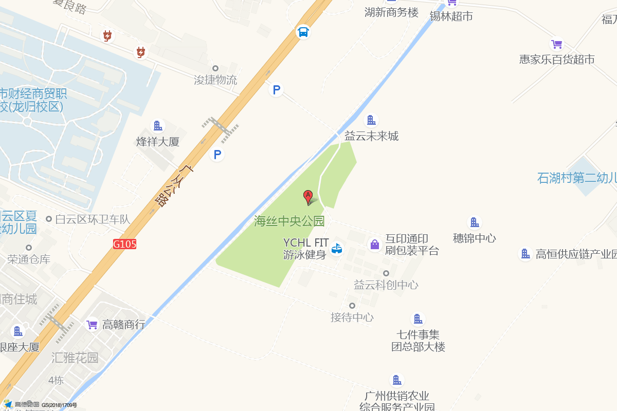 砂之船(广州)奥莱公园在高德地图中的位置