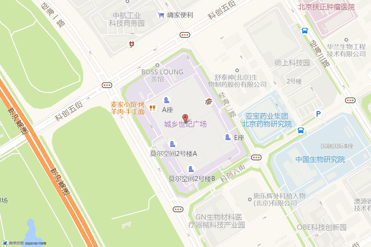 龙玥城在高德地图中的位置