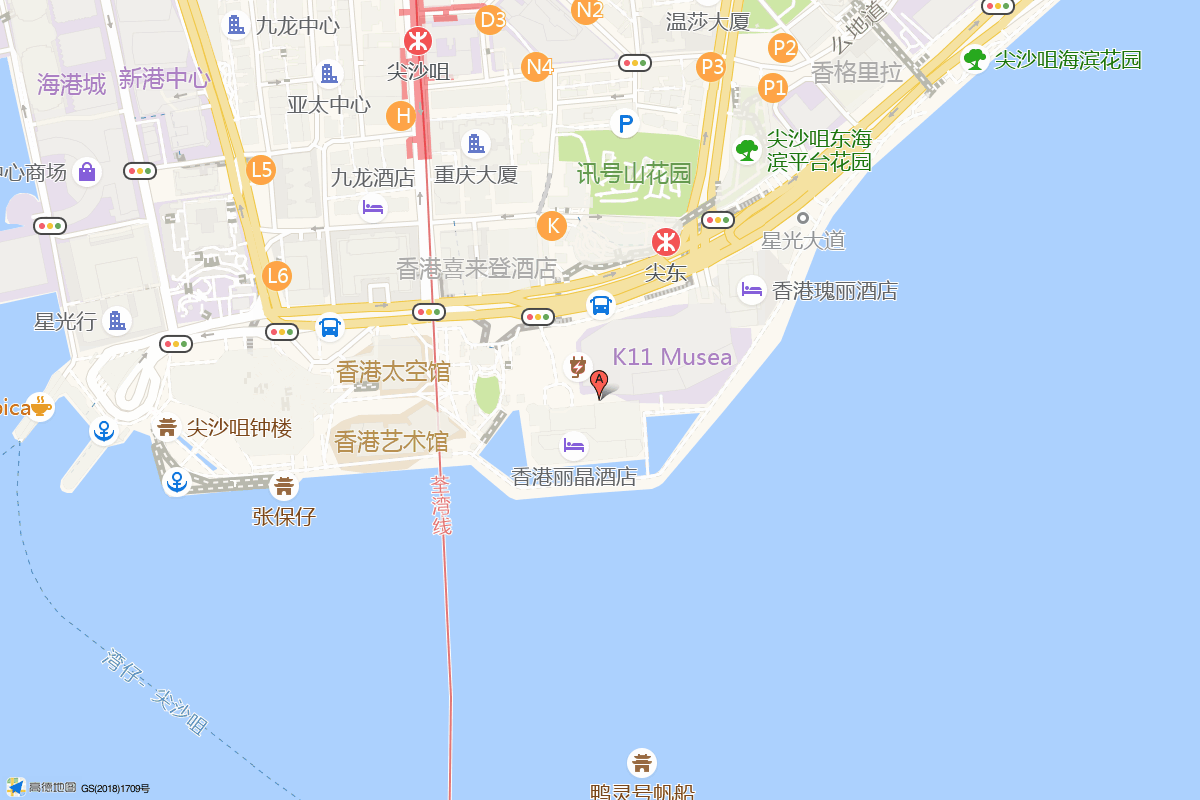 K11 MUSEA在高德地图中的位置