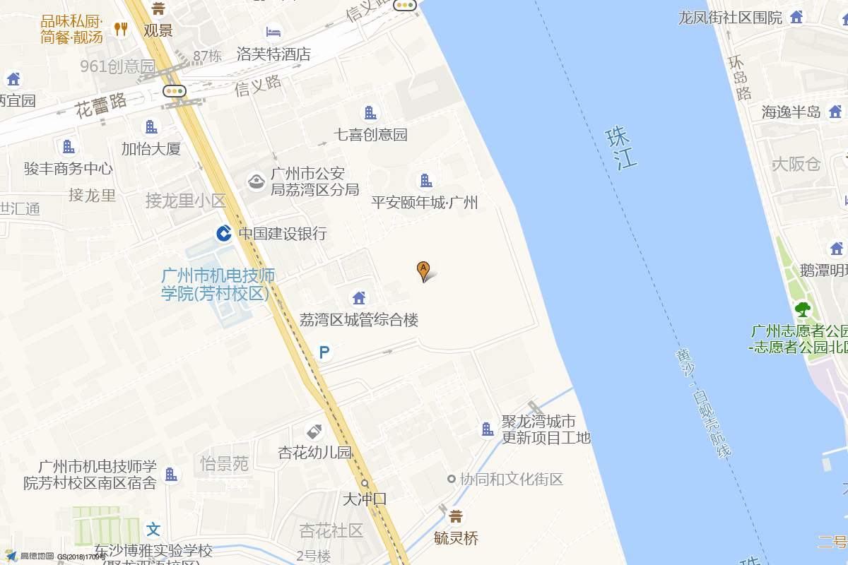 聚龙湾首发中心在高德地图中的位置