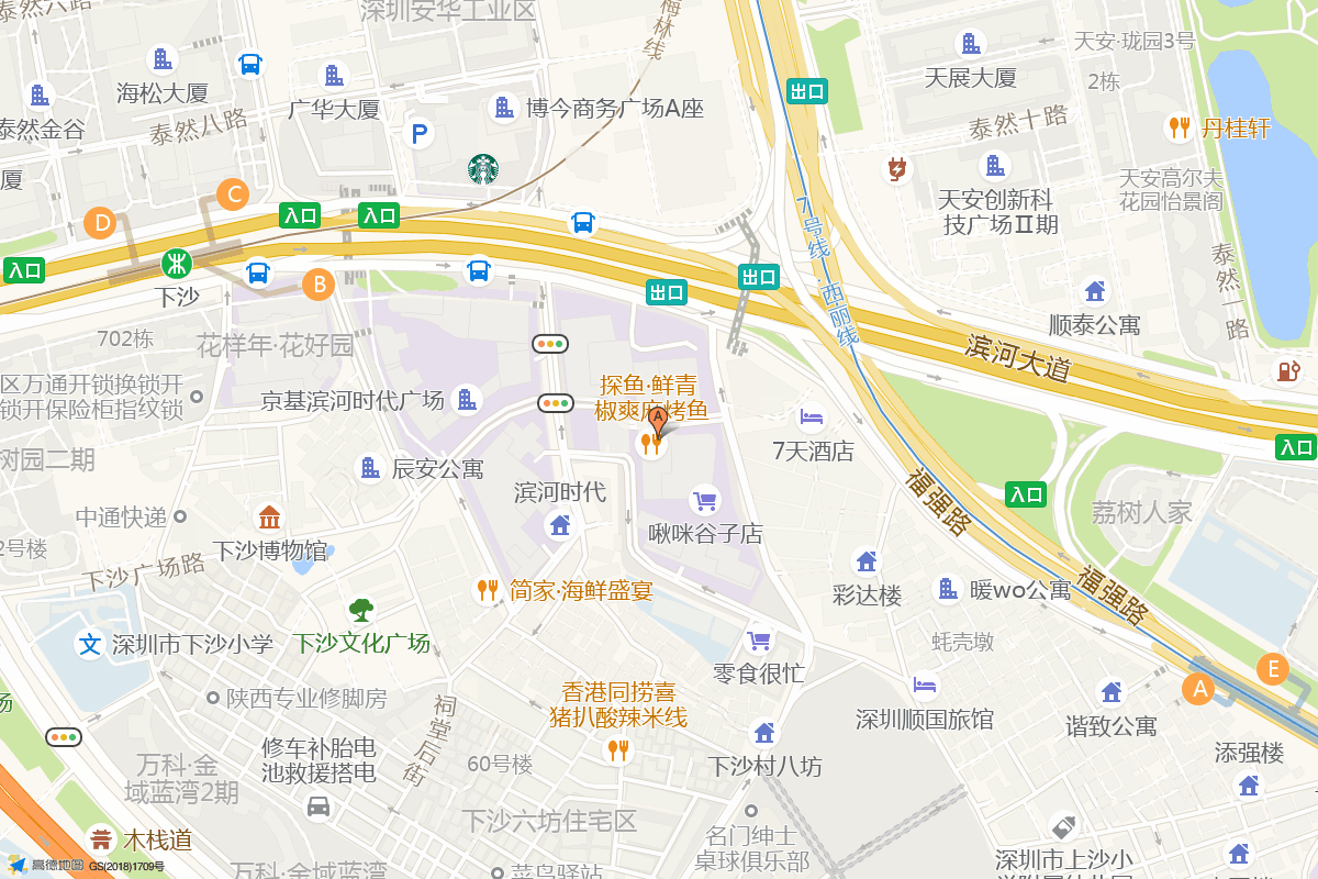 深圳中洲湾C Future City在高德地图中的位置
