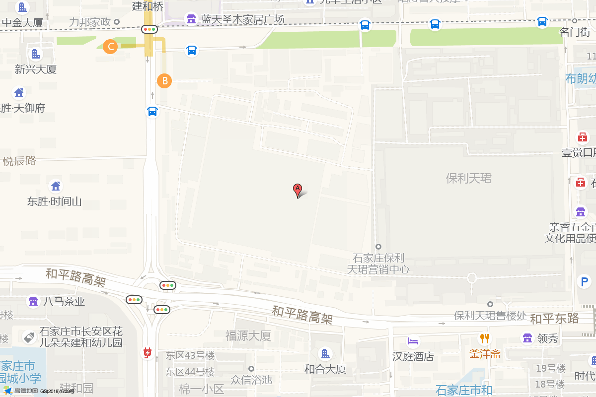 石家庄织音1953在高德地图中的位置