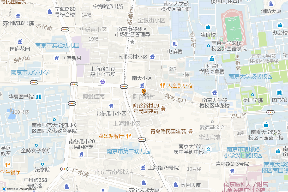 陶谷新村在高德地图中的位置