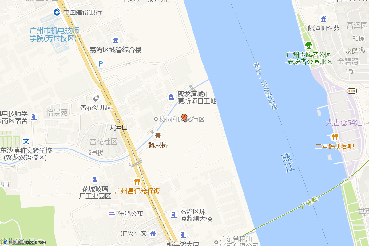 聚龙湾璞毓在高德地图中的位置