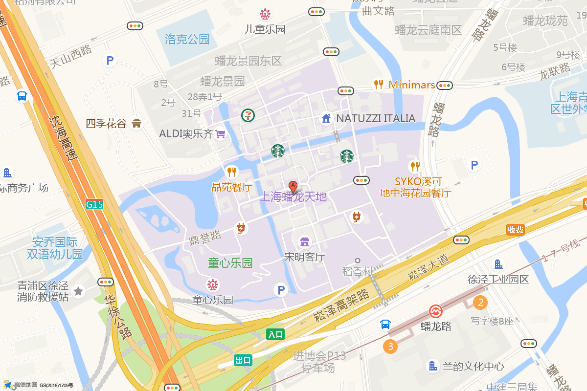 蟠龙天地在高德地图中的位置