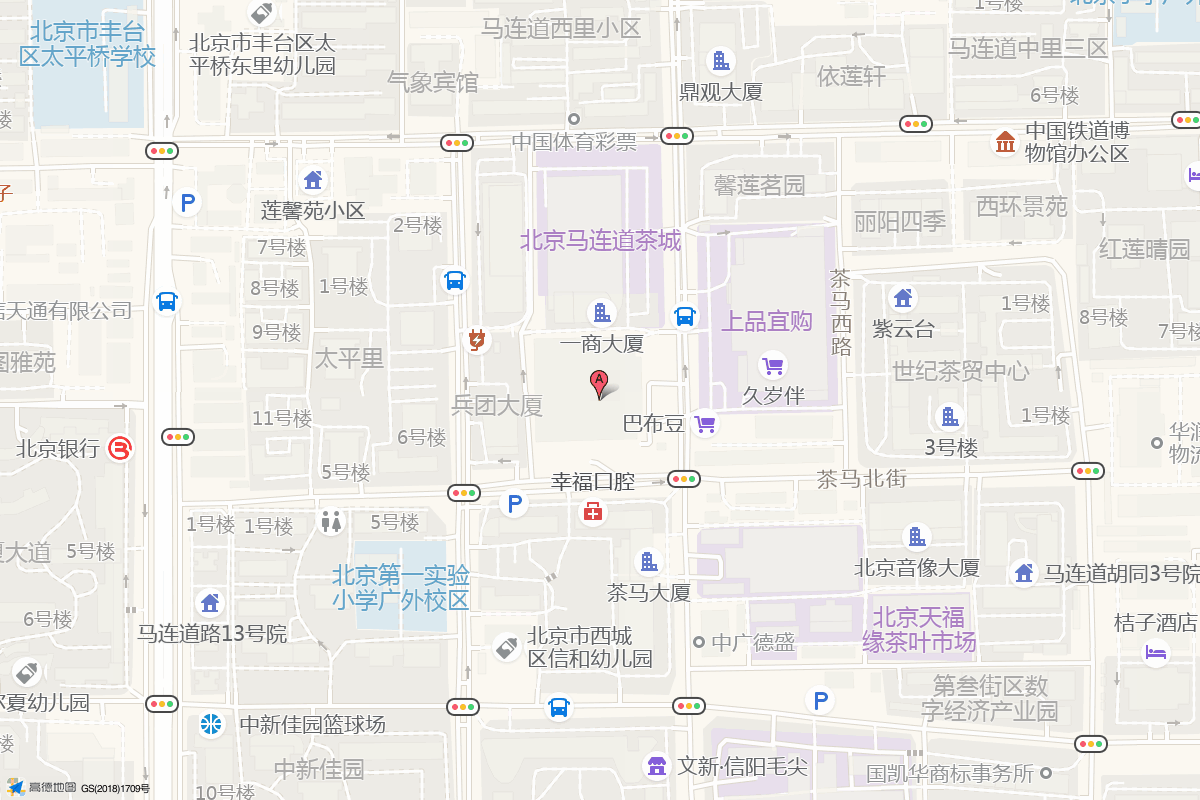 西宸里商场在高德地图中的位置
