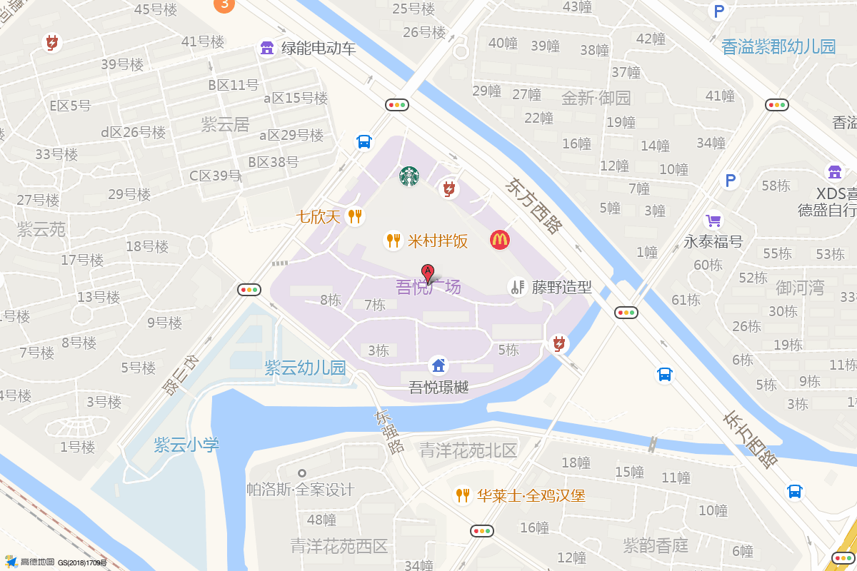 天宁吾悦广场在高德地图中的位置