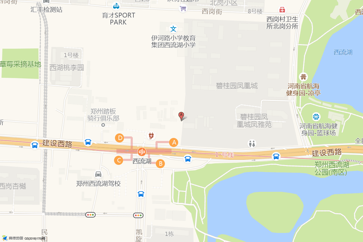 麦德龙郑州2号店在高德地图中的位置